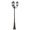 VidaXL Gartenbeleuchtung Bronze 61 x 53 x 235 cm Aluminium und Glas