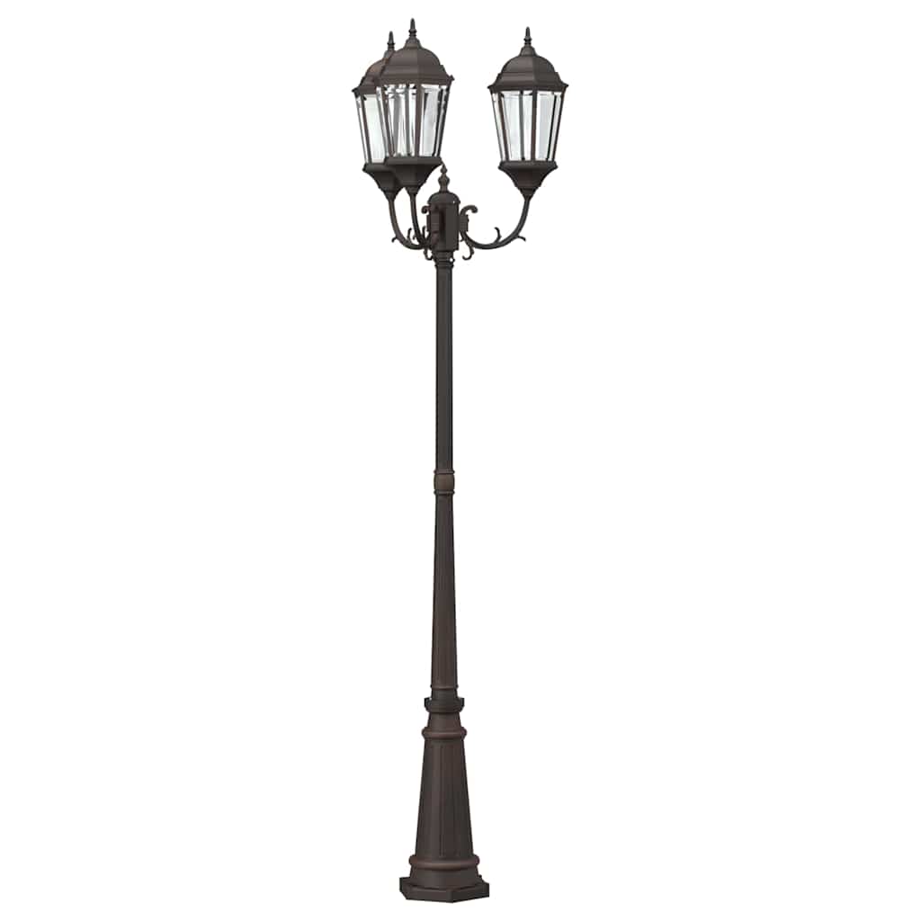 VidaXL Gartenbeleuchtung Bronze 61 x 53 x 235 cm Aluminium und Glas