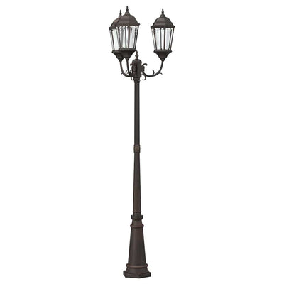 VidaXL Gartenbeleuchtung Bronze 61 x 53 x 235 cm Aluminium und Glas