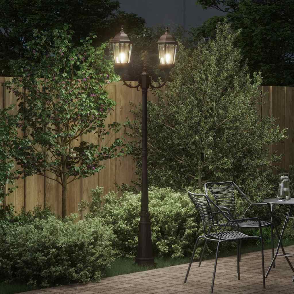 VidaXL Gartenbeleuchtung Bronze 68 x 20 x 235 cm Aluminium und Glas