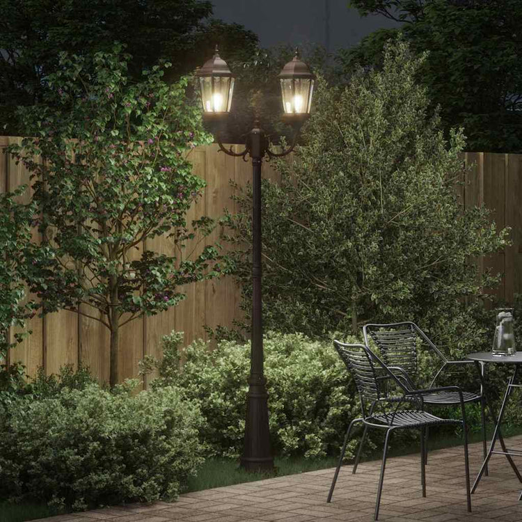 VidaXL Gartenbeleuchtung Bronze 68 x 20 x 235 cm Aluminium und Glas
