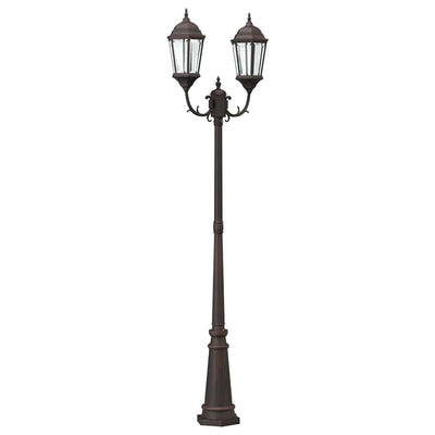 VidaXL Gartenbeleuchtung Bronze 68 x 20 x 235 cm Aluminium und Glas