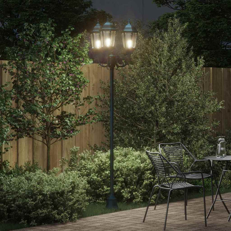 VidaXL Gartenbeleuchtung Vintage gebürstet grün 57 x 49 x 241 cm