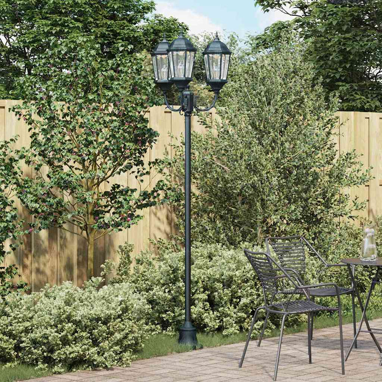 VidaXL Gartenbeleuchtung Vintage gebürstet grün 57 x 49 x 241 cm