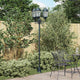 VidaXL Gartenbeleuchtung Vintage gebürstet grün 57 x 49 x 241 cm