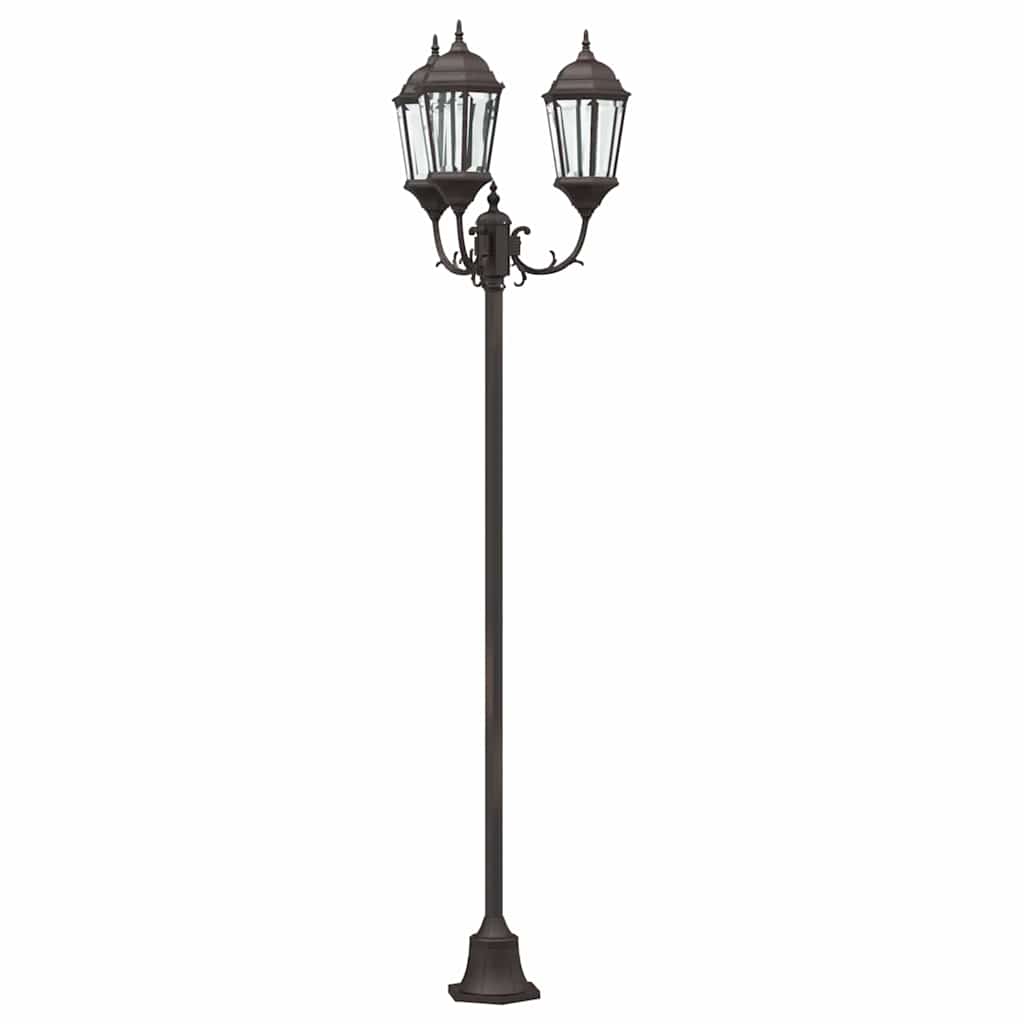 Vidaxx Gartenbeleuchtung Bronze 57 x 49 x 241 cm Aluminium und Glas
