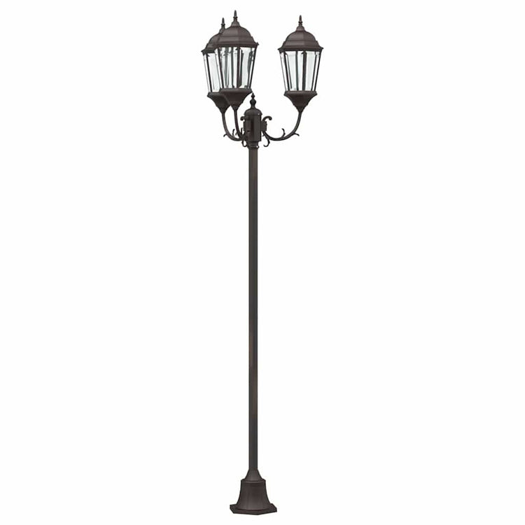 Vidaxx Gartenbeleuchtung Bronze 57 x 49 x 241 cm Aluminium und Glas