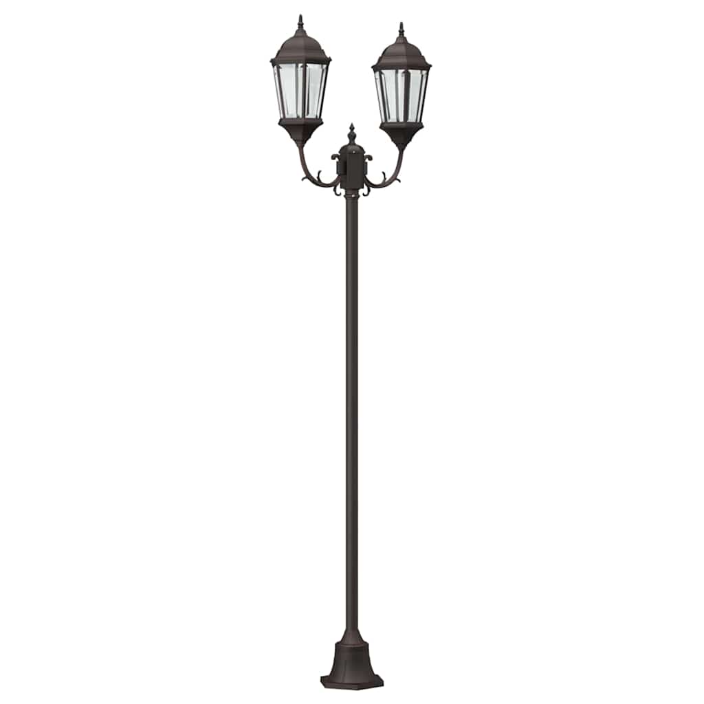 VidaXL Gartenbeleuchtung Bronze 68 x 20 x 235 cm Aluminium und Glas