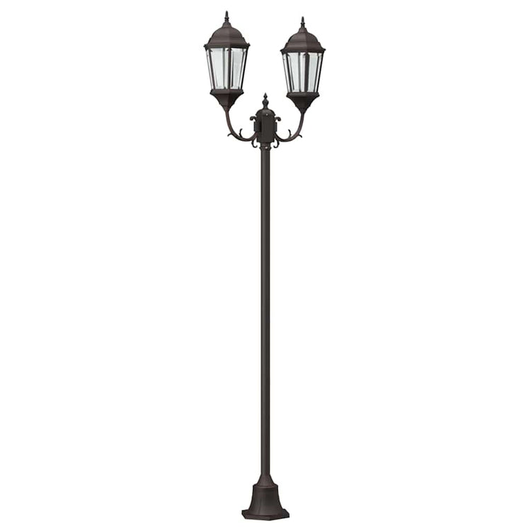 VidaXL Gartenbeleuchtung Bronze 68 x 20 x 235 cm Aluminium und Glas