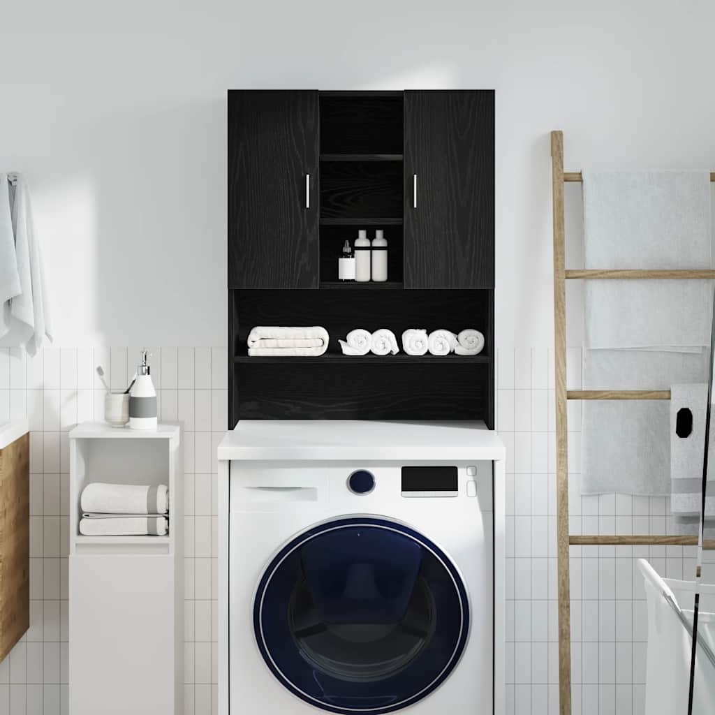 Vidaxx Waschmaschinenschrank 70,5x25,5x90 cm schwarze Eiche