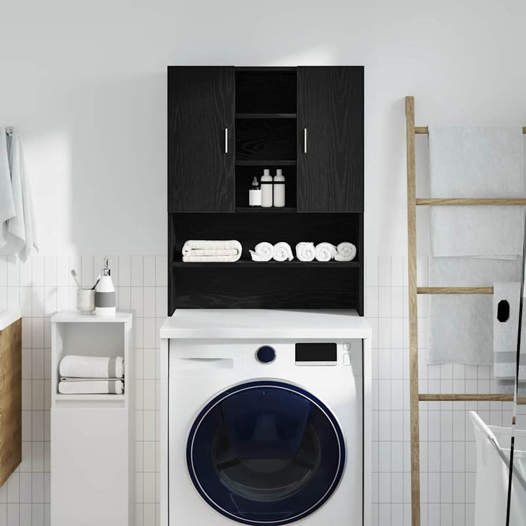 Vidaxx Waschmaschinenschrank 70,5x25,5x90 cm schwarze Eiche