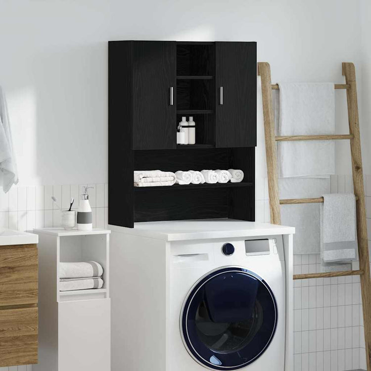 Vidaxx Waschmaschinenschrank 70,5x25,5x90 cm schwarze Eiche