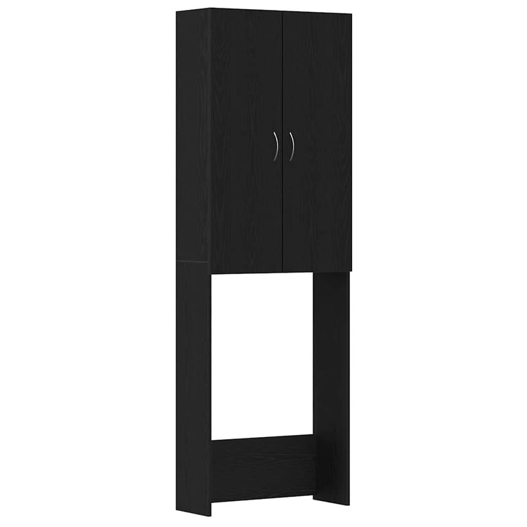 Vidaxx Waschmaschinenschrank 64 x 25,5 x 190 cm, Farbe Eiche schwarz