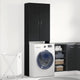 Vidaxx Waschmaschinenschrank 64 x 25,5 x 190 cm, Farbe Eiche schwarz