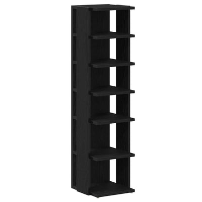 Vidaxx Schuhschrank 25x27x102 cm, fertiges Holz, Farbe Eiche schwarz