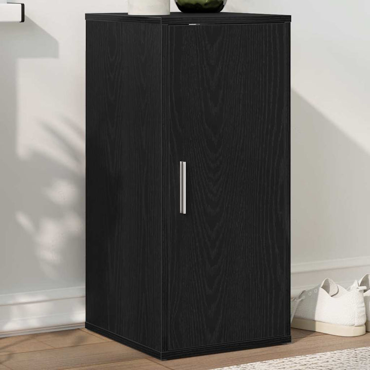 Vidaxx Schuhschrank 32x35x70 cm Spanplatte Eiche schwarz