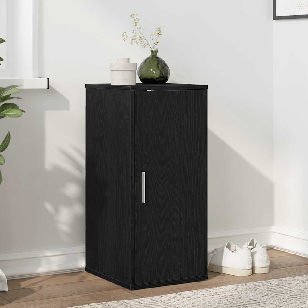 Vidaxx Schuhschrank 32x35x70 cm Spanplatte Eiche schwarz