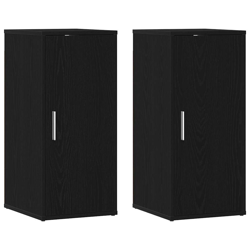 Vidaxx Schuhschränke 32x35x70 cm Spanplatte 2 Stück schwarze Eiche