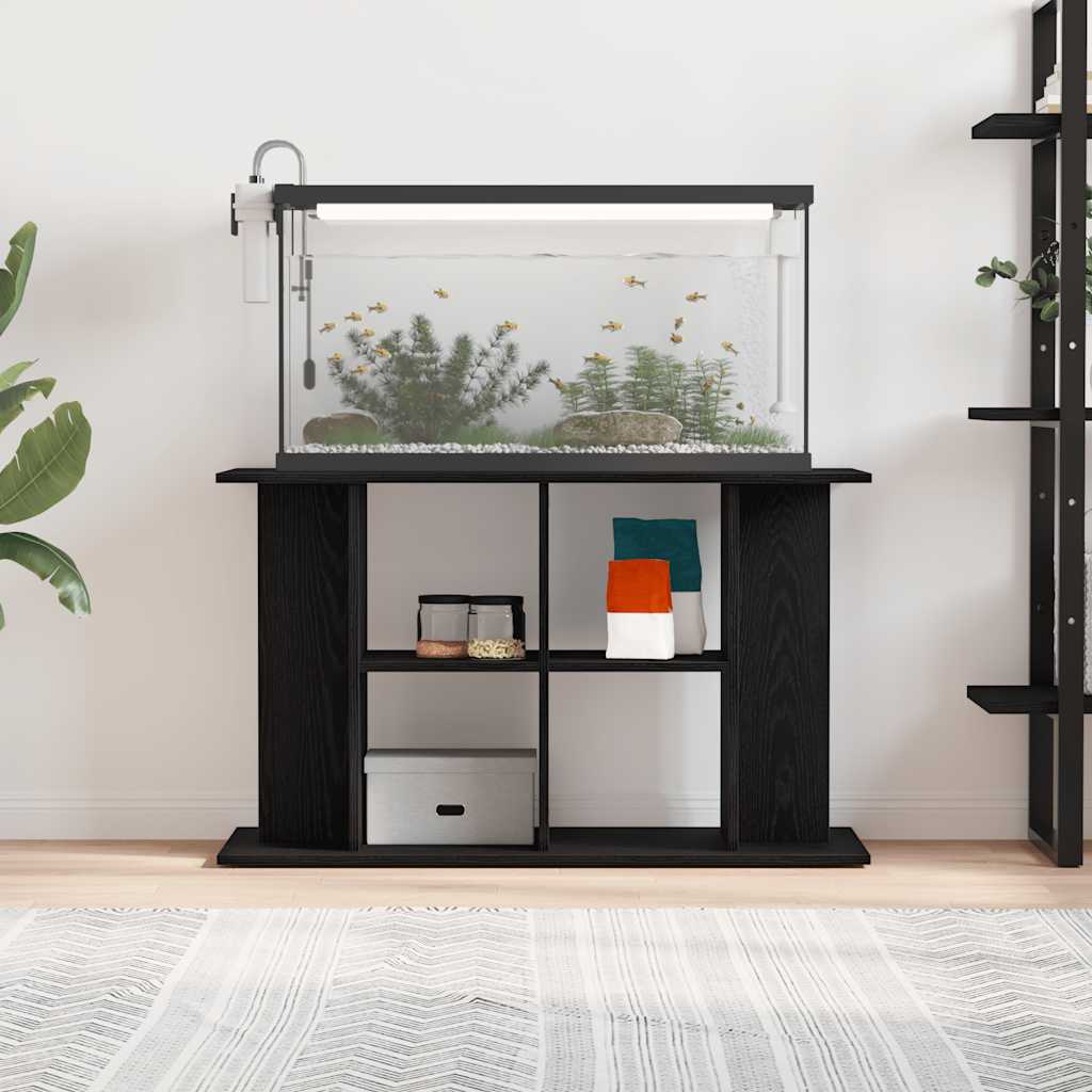 Vidaxx Aquariumständer Eiche schwarz 100x40x60 cm Holzwerkstoff