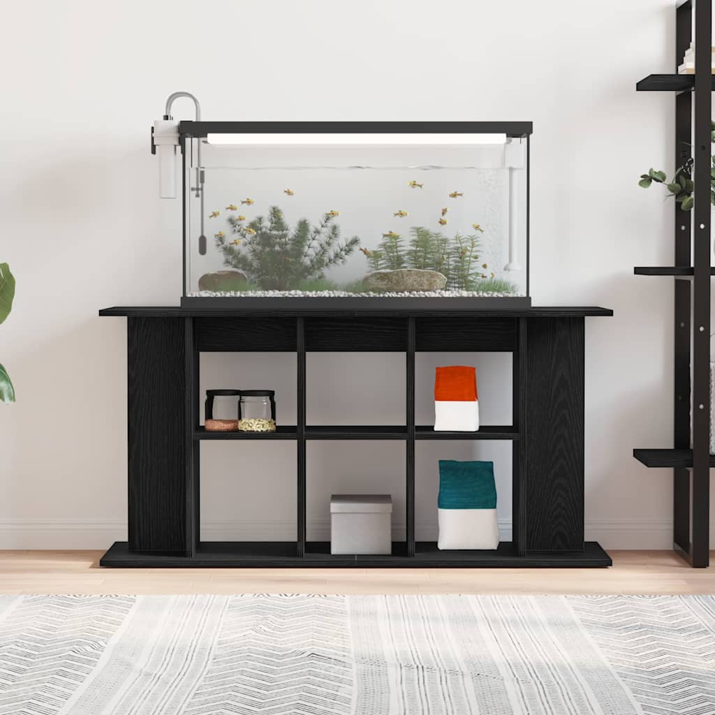 Vidaxx Aquariumständer Eiche schwarz 120x40x60 cm Holzwerkstoff