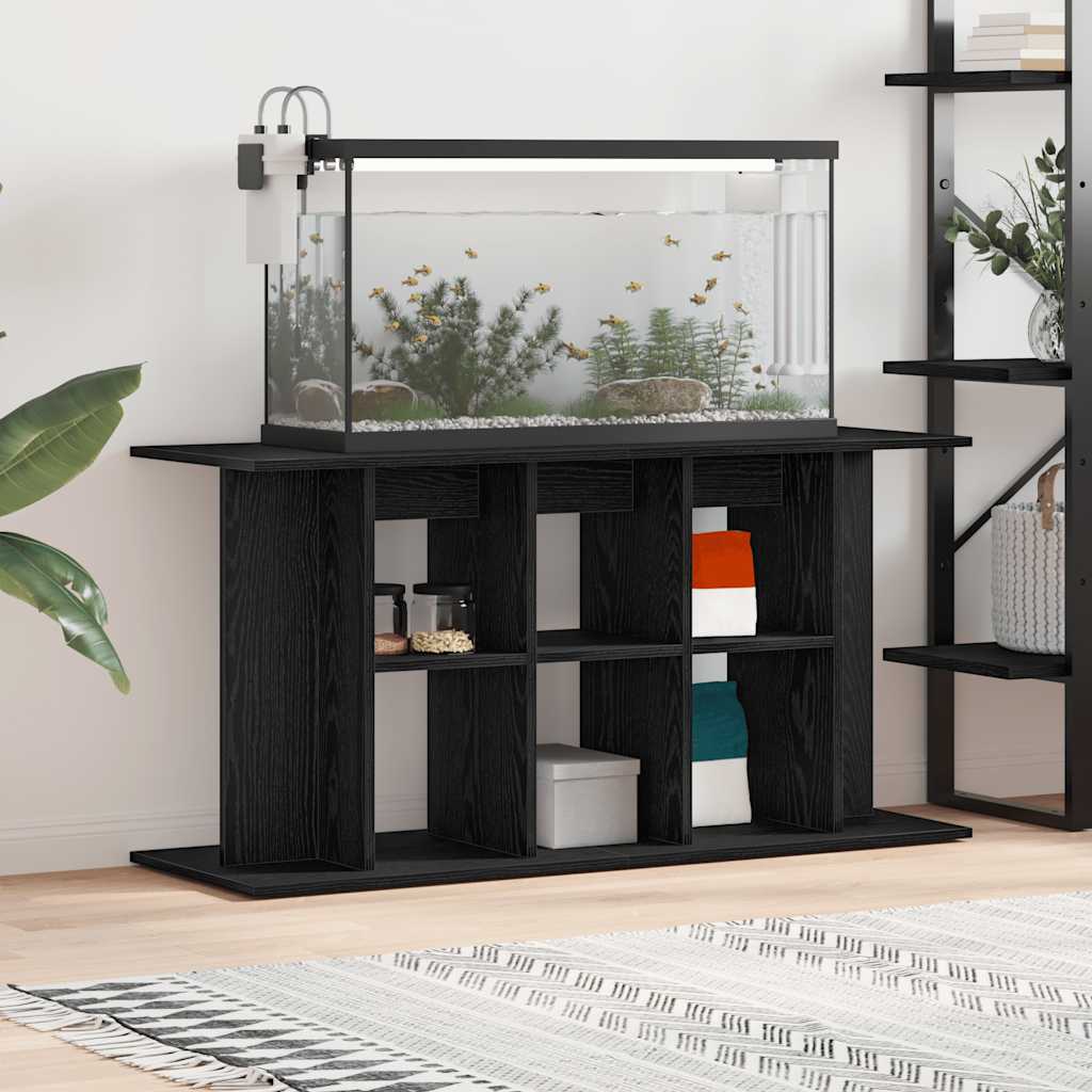 Vidaxx Aquariumständer Eiche schwarz 120x40x60 cm Holzwerkstoff