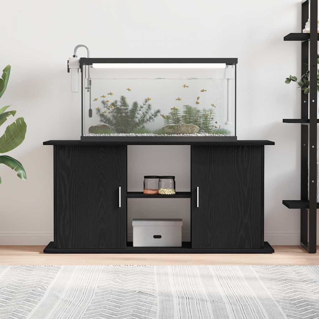 Vidaxx Aquarienständer 121x41x58 cm Spanplatte schwarze Eiche
