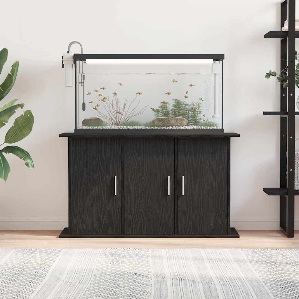 Vidaxx Aquariumständer Eiche schwarz 101x41x58 cm Holzwerkstoff