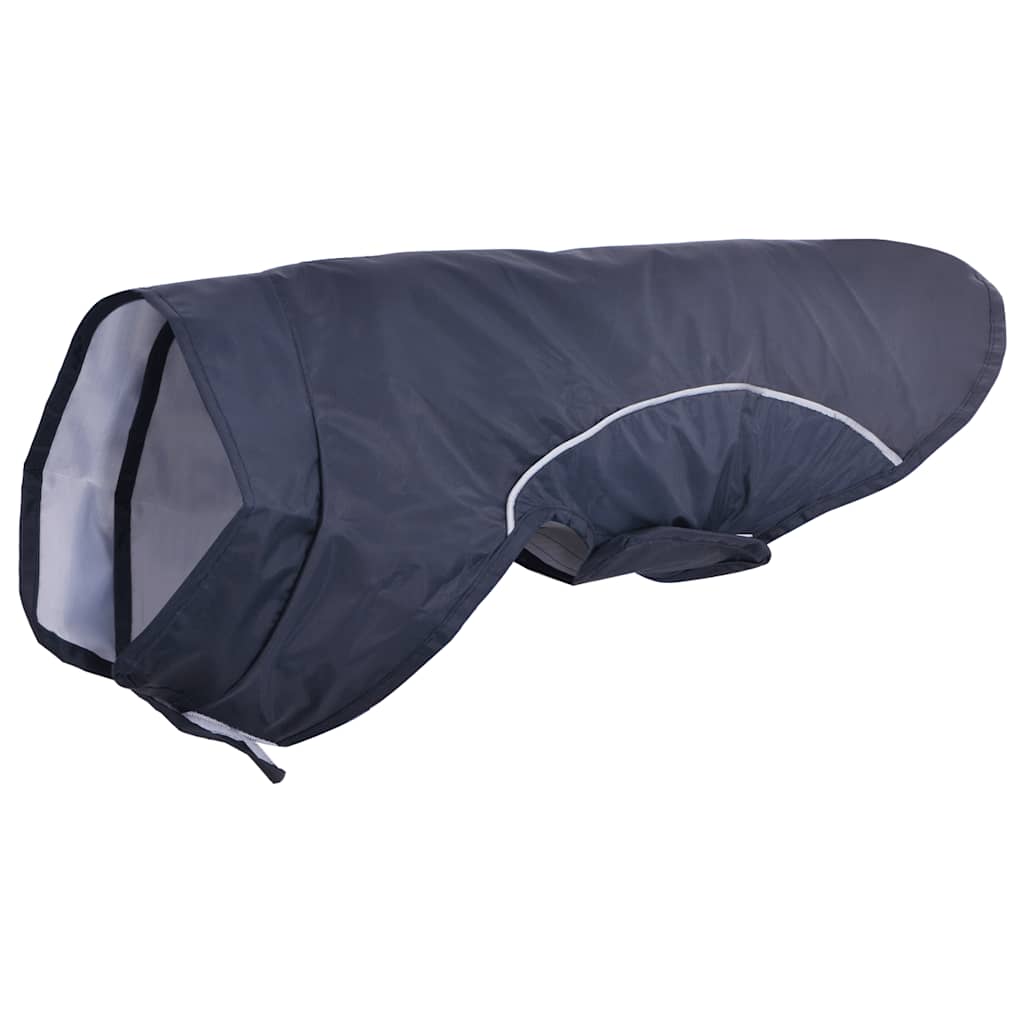 VidaXL Hunderegenmantel mit reflektierenden Streifen Polyester Blau XS