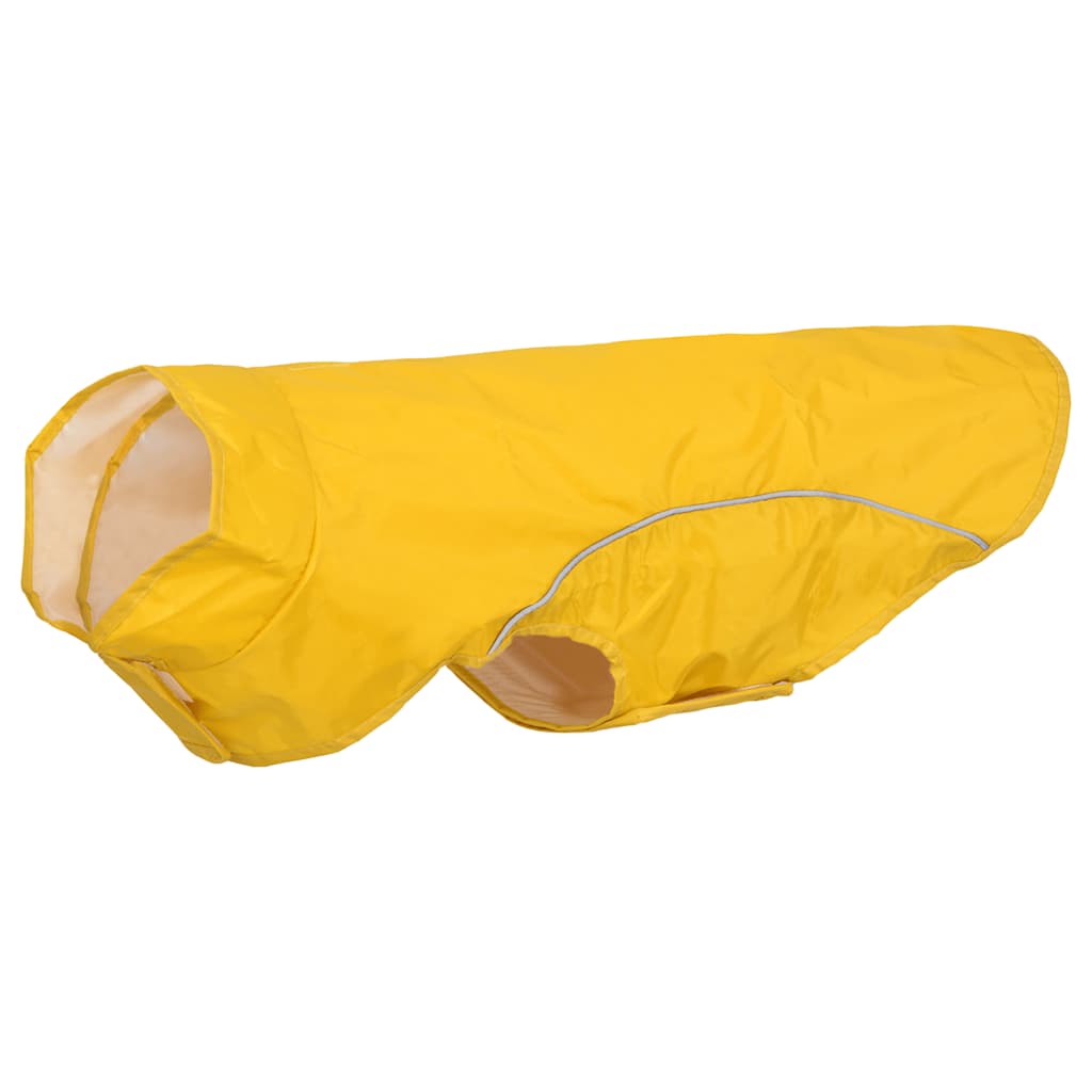Vidaxl Hunderegenmantel mit reflektierenden Streifen Polyester gelb XL
