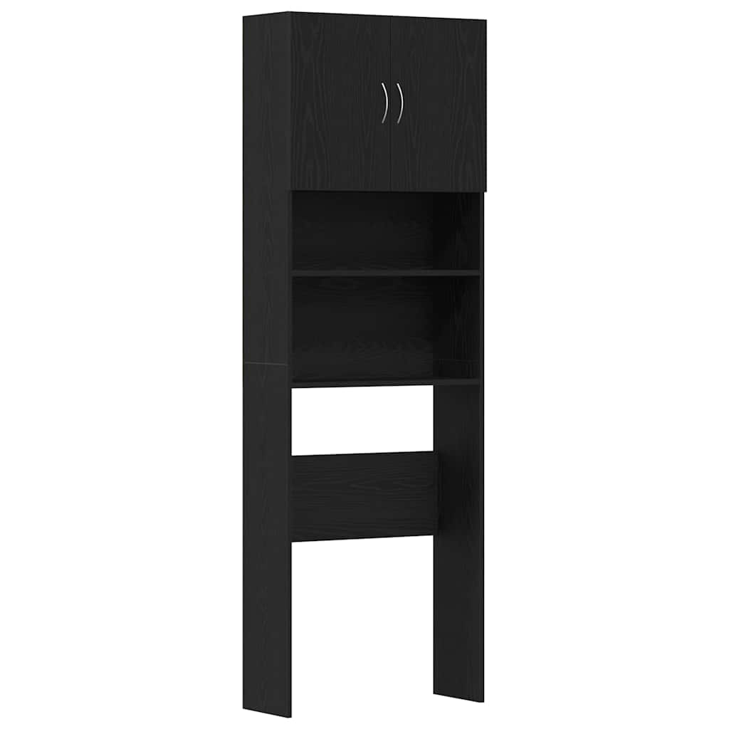 Vidaxx Waschmaschinenschrank 64x24x190 cm Spanplatte Eiche schwarz