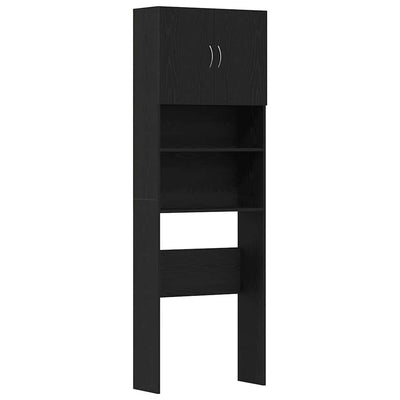 Vidaxx Waschmaschinenschrank 64x24x190 cm Spanplatte Eiche schwarz
