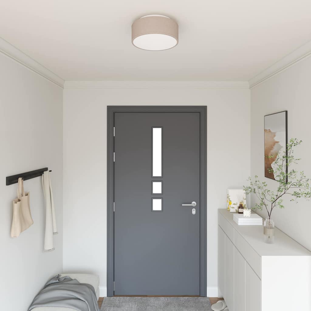 Vidaxx Deckenleuchte mit Strahlern Taupe 30 x 30 x 13,5 cm Stoff