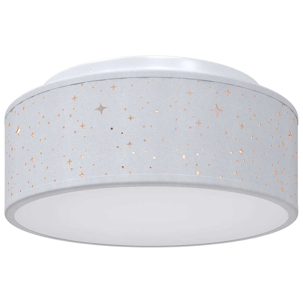Vidaxx Deckenleuchte mit Strahlern grau 30 x 30 x 13,5 cm Stoff