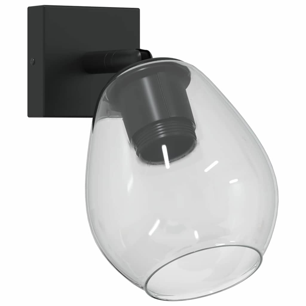 Vidaxx Deckenstrahler Schwarz 13 x 13 x 26 cm Glas und Metall