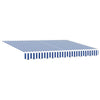 Vidaxx Ersatztuch für Markise Blau und Weiß 235 x 195 cm