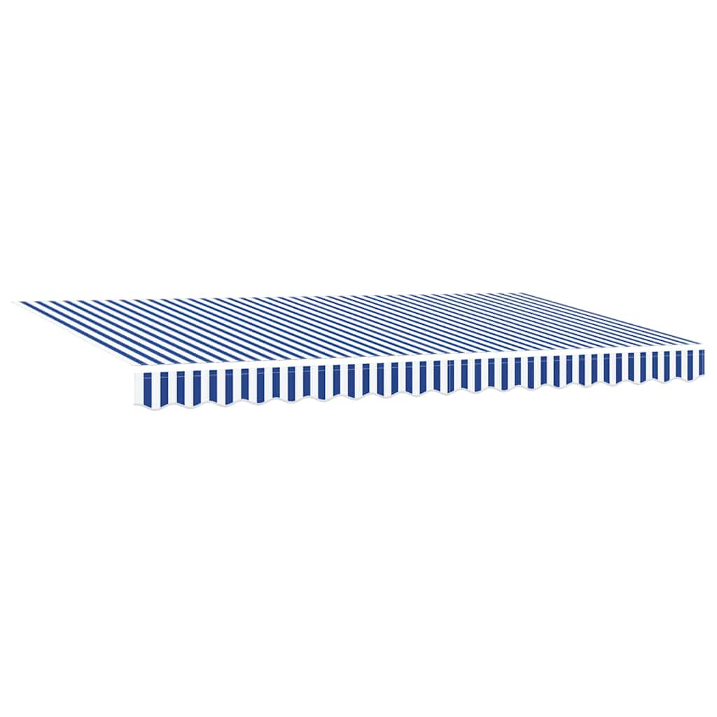 Vidaxx Ersatztuch für Markise Blau und Weiß 380 x 195 cm