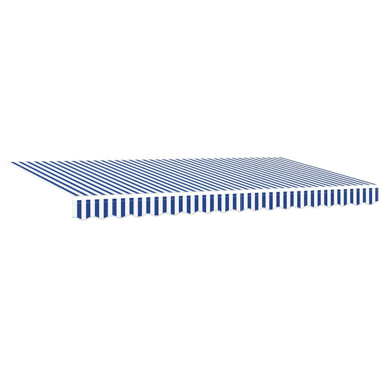 Vidaxx Ersatztuch für Markise Blau und Weiß 380 x 195 cm
