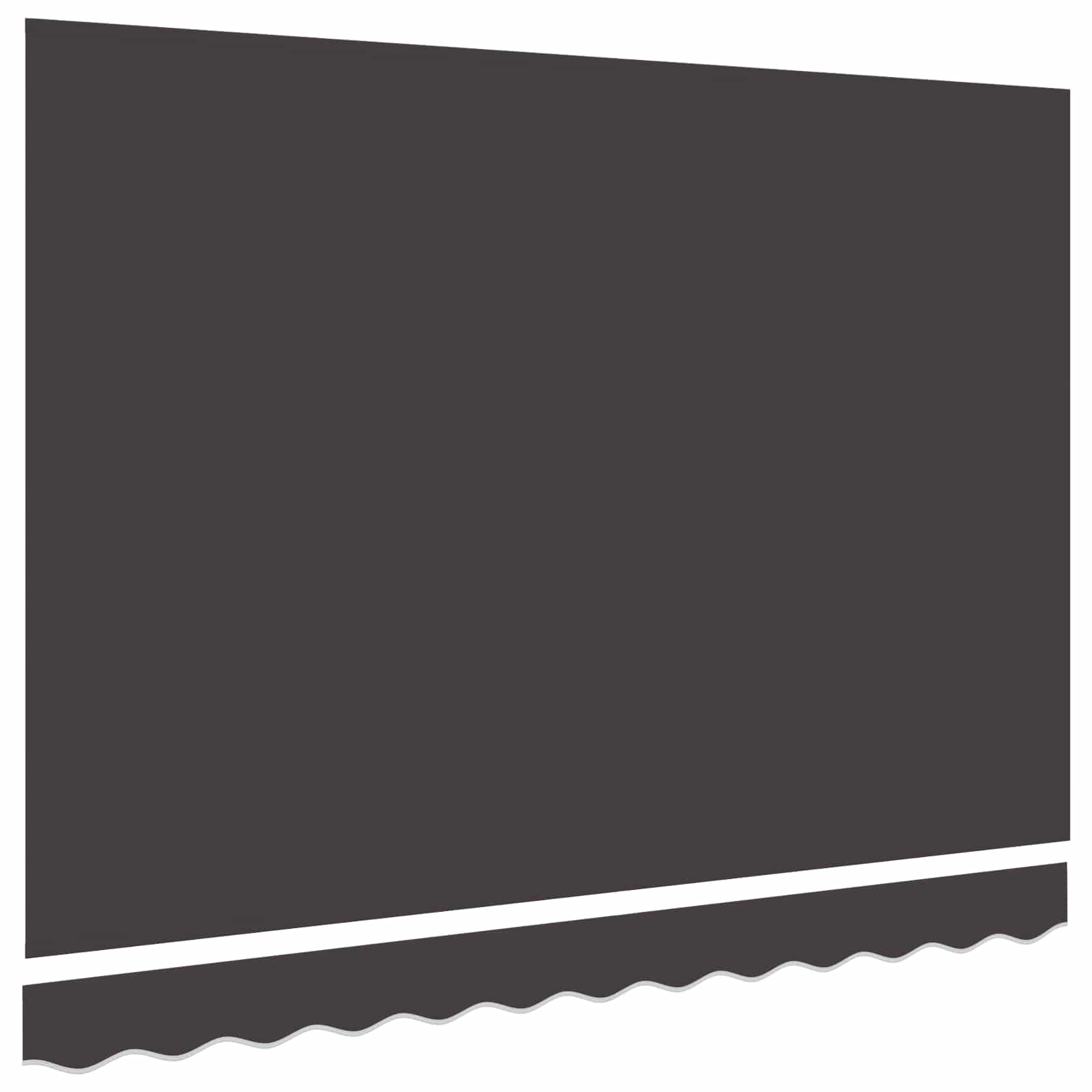 Vidaxx Ersatztuch für Markise Anthrazit 235 x 195 cm
