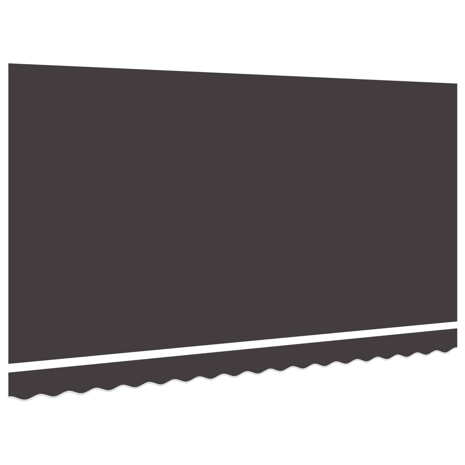 Vidaxx Ersatztuch für Markise Anthrazit 380 x 195 cm