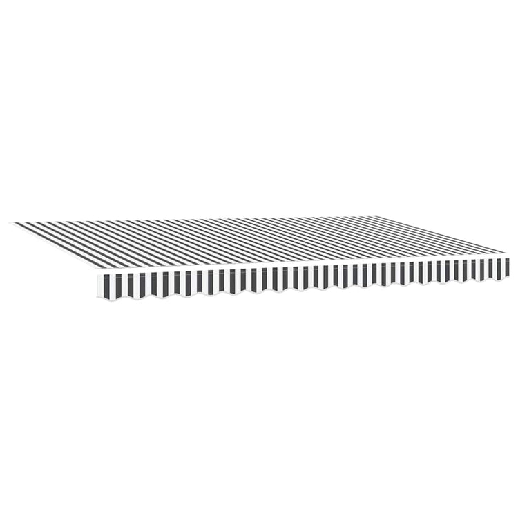Vidaxx Ersatztuch für Markise Anthrazit und Weiß 380 x 195 cm