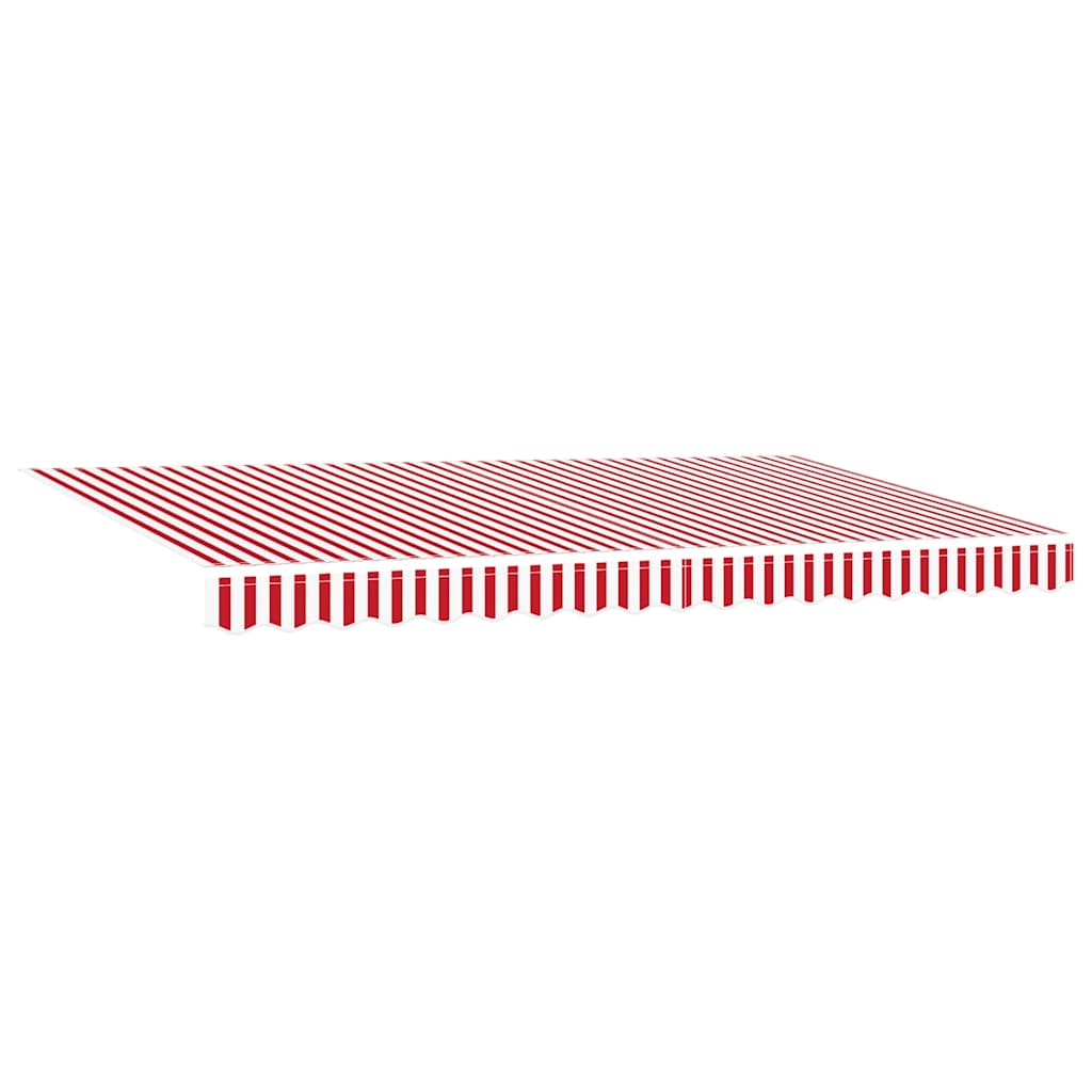 Vidaxx Ersatztuch für Markise rot und weiß 380 x 195 cm