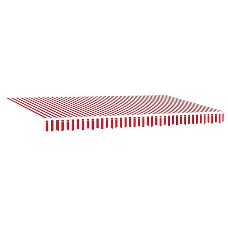 Vidaxx Ersatztuch für Markise rot und weiß 380 x 195 cm