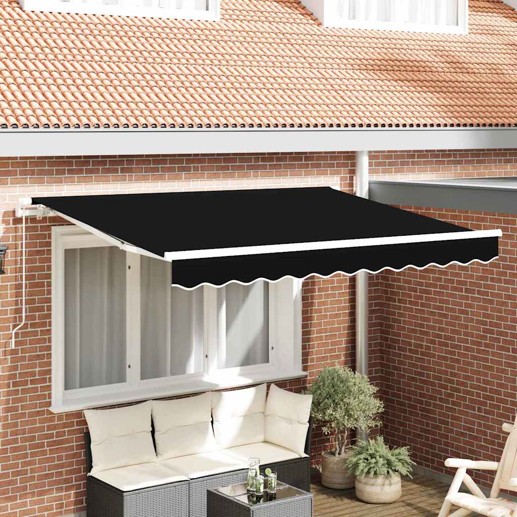 Vidaxx Ersatztuch für Markise schwarz 280 x 245 cm Polyester