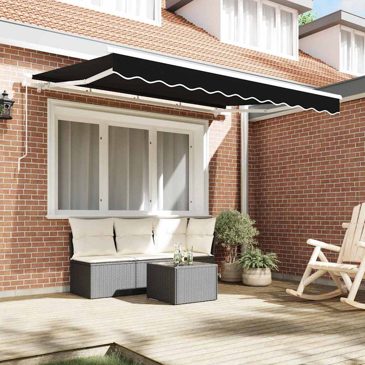 Vidaxx Ersatztuch für Markise schwarz 330 x 245 cm Polyester