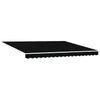 Vidaxx Ersatztuch für Markise schwarz 380 x 345 cm Polyester