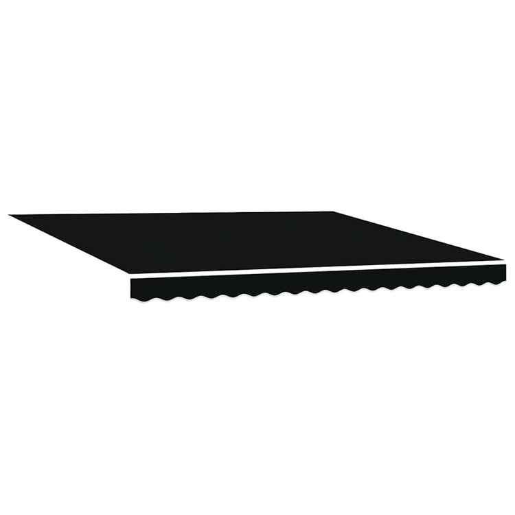 Vidaxx Ersatztuch für Markise schwarz 380 x 345 cm Polyester