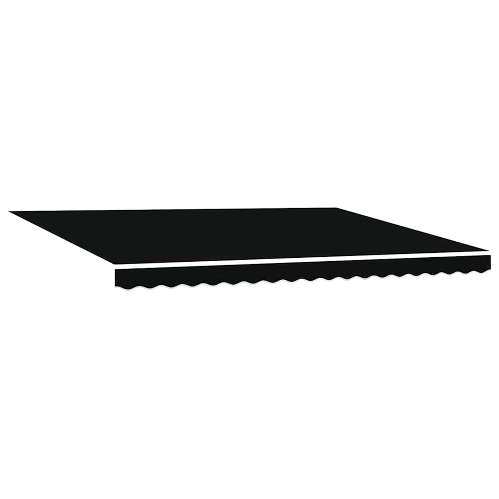 Vidaxx Ersatztuch für Markise schwarz 430 x 295 cm Polyester