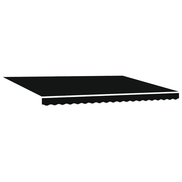 Vidaxx Ersatztuch für Markise schwarz 430 x 295 cm Polyester
