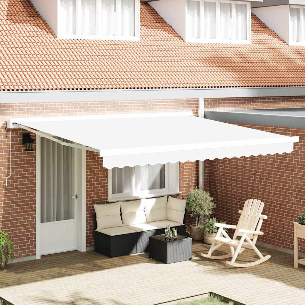 Vidaxx Ersatztuch für Markise weiß 380 x 345 cm Polyester