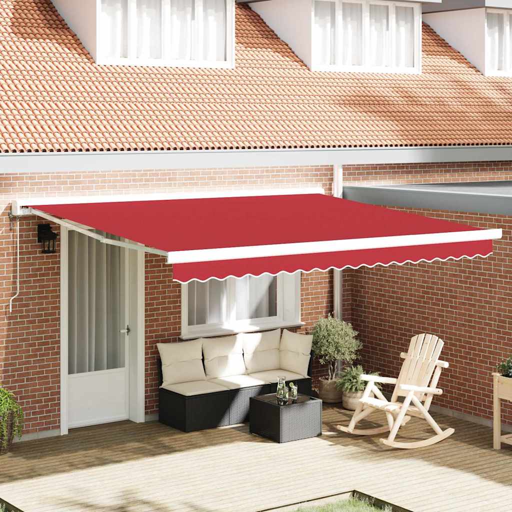 Vidaxx Ersatztuch für Markise rot 380 x 345 cm Polyester